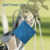 Microfiber Golf Ball Cleaner Towel With Carabiner, 5.5" * 5.5"