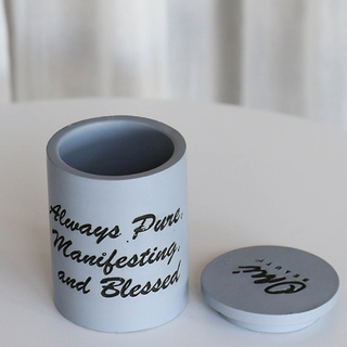 Ceramic Candle Jar Holder Home Decor for DIY Candle Making, Craft Container