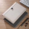 PU Leather Classic Minimalist Business Notebook, A5 Size, 100 sheets 200 pages, With Elastic Pen Loop and Front Pocket Design