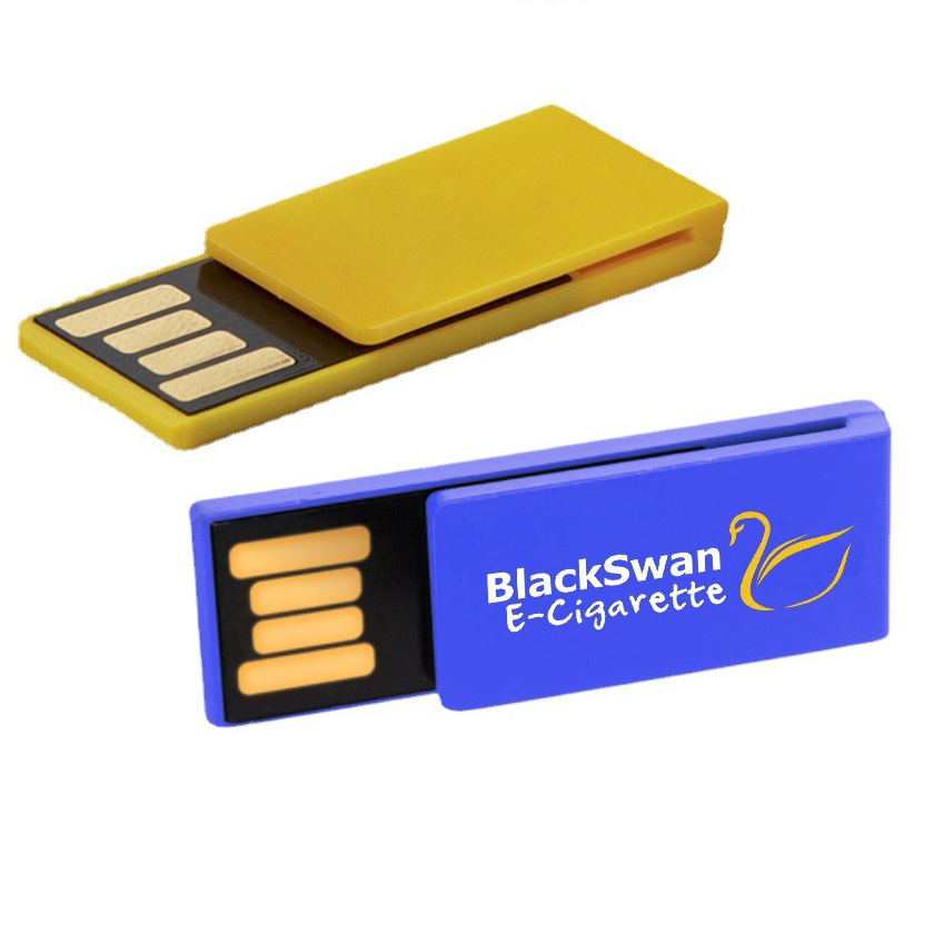Clip-It Paperclip Plastic USB Flash Drive - 4GB