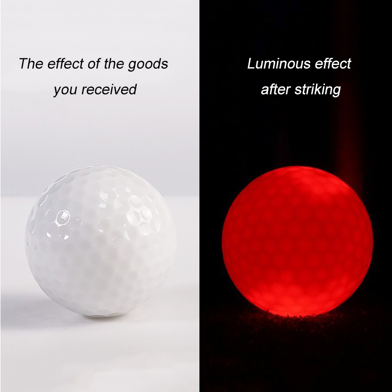 Glow in The Dark Golf Balls, Super Bright LED Light up Glow Golf Ball for Night Golf, Colorful and Durable, 36 Hours Battery Life