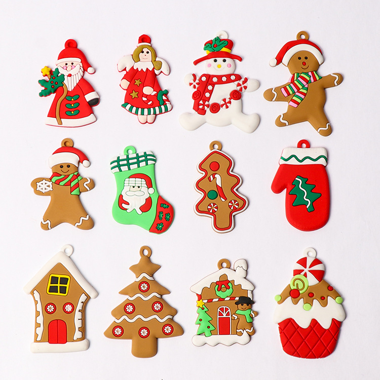 12 Pieces Gingerbread Man for Christmas Tree Ornaments Hanging Christmas Decorations