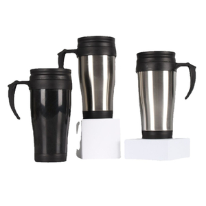 16Oz Double Wall Stainless Steel Tumbler with Handle