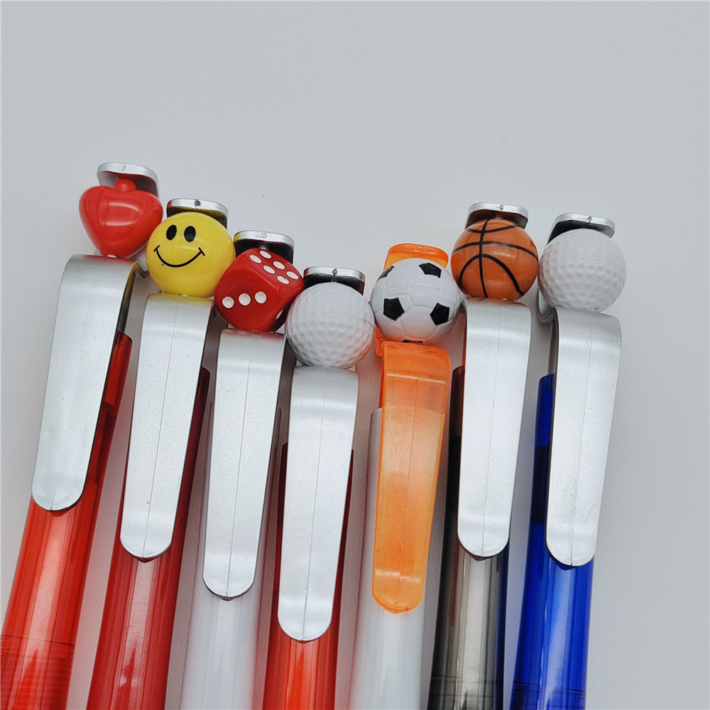 Golf Ball Top Plastic Ballpoint Pen