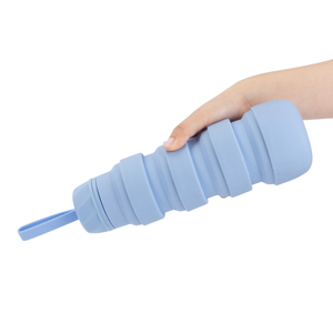 Collapsible Silicone Water Bottles With Handle, Convenient Folding Water Cup