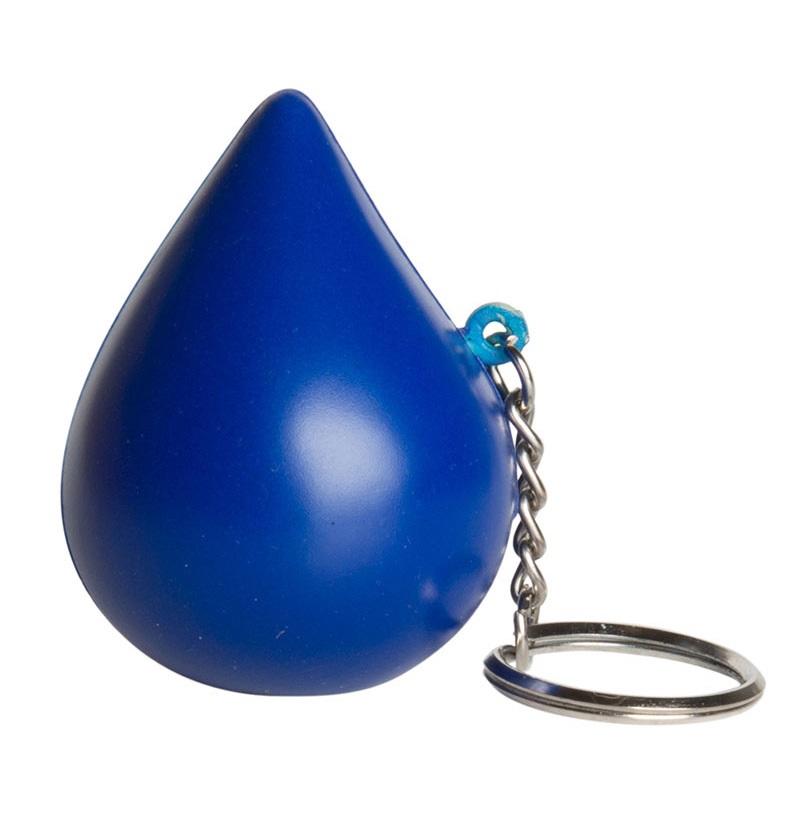 Water Drop Stress Reliever Key Chain