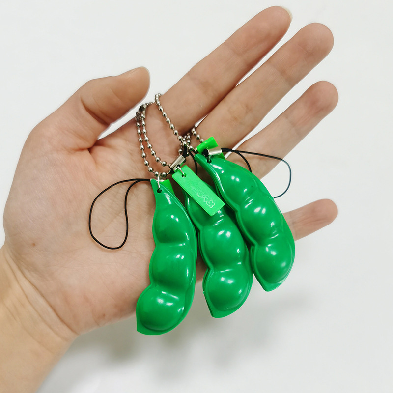 Pea Popper Fidget Toy Keychain