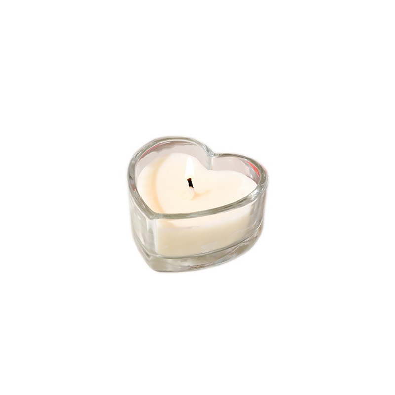 Custom Heart-Shaped Soy Wax Scented Candle - Eco-Friendly Aromatherapy Candle with 25-Hour Burn Time, Smokeless, Ideal for Gifts