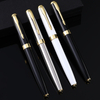 Luxury Metal Ballpoint Pen Signature Black Ink Gel Pens Stationery Business Ballpoint Pens Medium Point