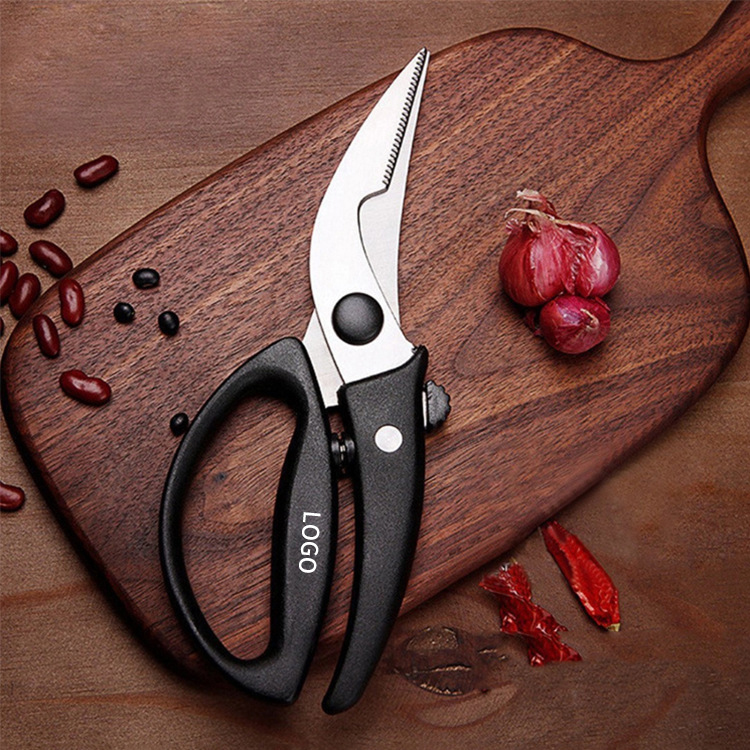 Customizable Multi-functional Stainless Steel Bone Scissors Kitchen Scissors Safety Lock Scissors Seafood Scissors