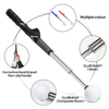 Telescopic Golf Swing Trainer with Sound Feedback (from 15" to 23.6"), with a stainless steel shaft and anti-slip rubber grip.