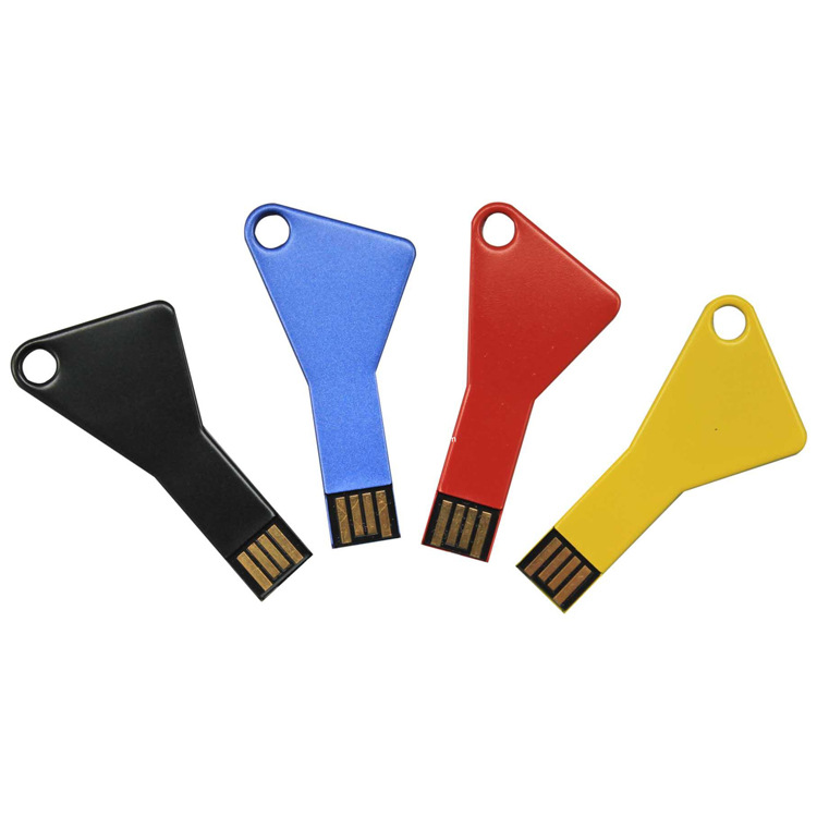 Key Shape USB Flash Drive Metal Thumb Drive USB2.0 Flash Disk Memory Stick Expansion Disk