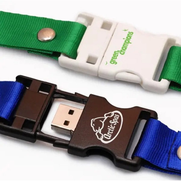 Polyester Safety Buckle Customize Lanyard USB Flash Drive Custom USB Stick With Logo Card Holder Data Storage Backup for office