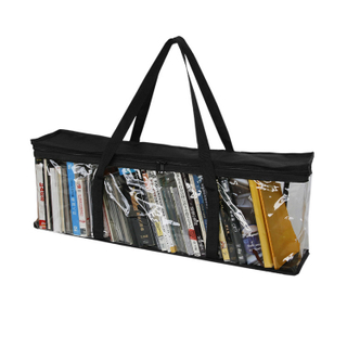 Transparent Large Capacity CD Book Storage Hand Carry Bag