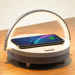 Led Night Light Speaker With Wireless Charger