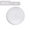 10" Lightweight Round Salad Melamine Dinner Plate