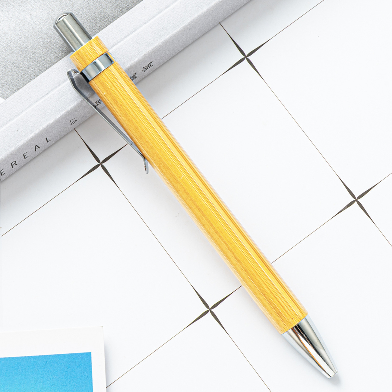 Retractable Bamboo Pen