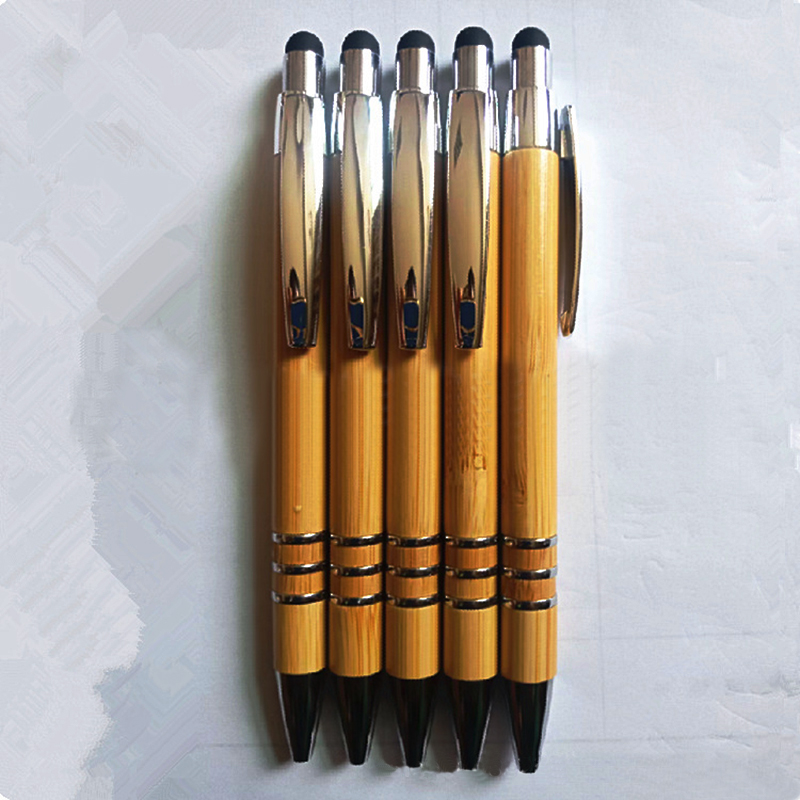 Bamboo Wooden Stylus Ball Pen