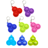 Triangular Silicone Push Pop Bubble Key Chain