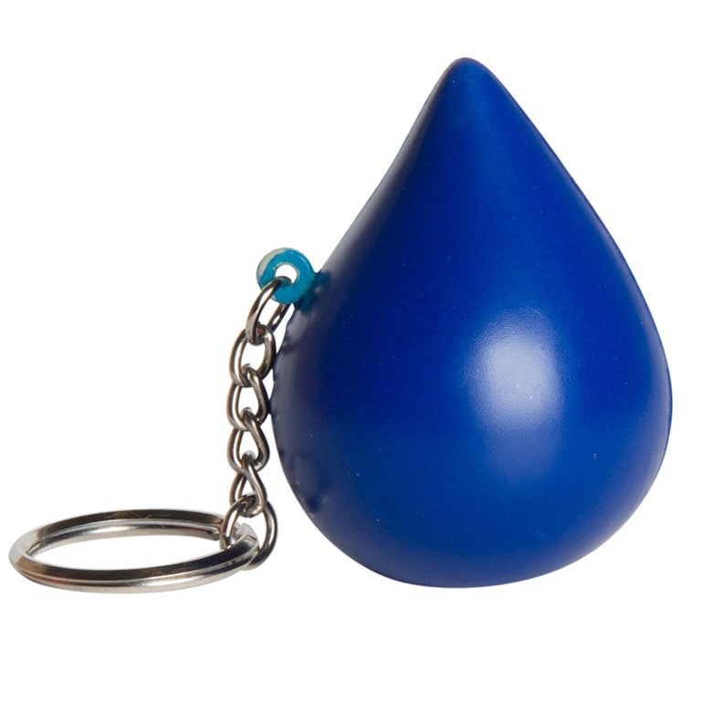 Water Drop Stress Reliever Key Chain