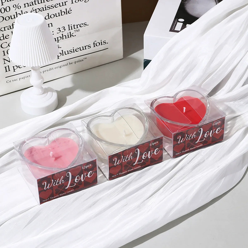 Custom Heart-Shaped Soy Wax Scented Candle - Eco-Friendly Aromatherapy Candle with 25-Hour Burn Time, Smokeless, Ideal for Gifts