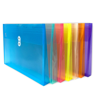 Plastic Legal Size Envelopes with String Tie Closure Clear File Folders Poly Project Paper Documents Organizer for Office School Home