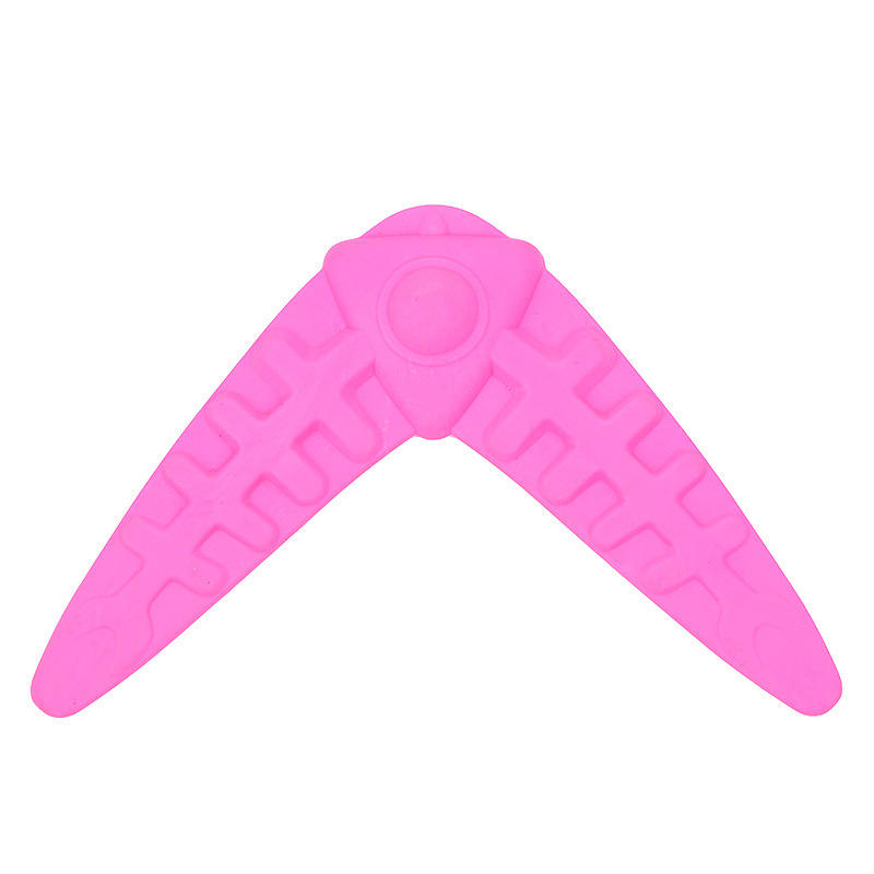 V Shaped Triangle Silicone Hand-Throwing Pet Dog Flying Discs Outdoor Sports Boomerang Fun Backyard Games