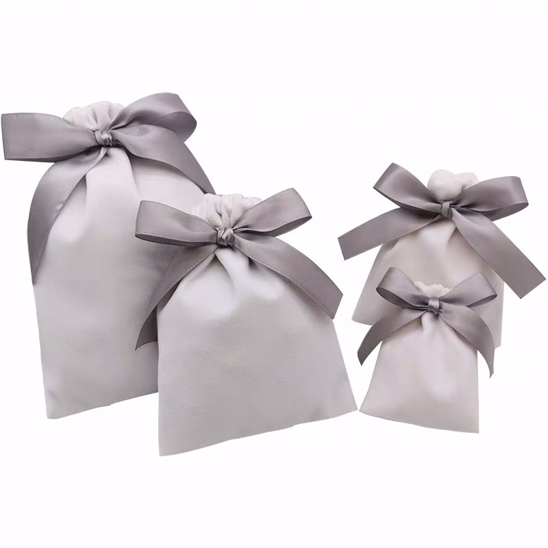 6oz Poly-cotton Laundry Bag With Ribbon