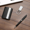 Pen Business Card Holder And Keychain Business Gift Set