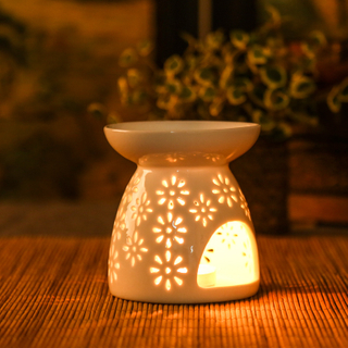 Ceramic Tealight Candle Holder Aroma Stove Night Fragrance Lamp Ceramic Incense Aromatherapy Stove