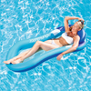 Pool Rafts and Inflatable Rideon Net Floating Row with Awning Adult Swimming Ring Pool Floats