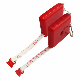 Square Tape Measure Keyring