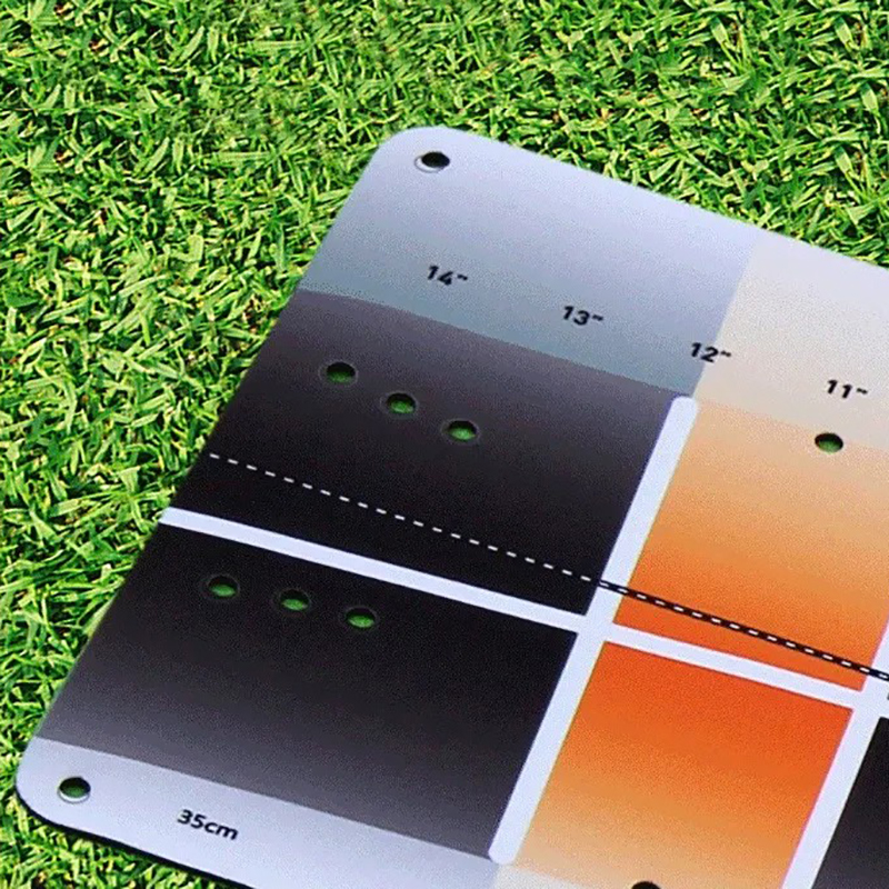 30" X 8.5" PU Putting Path Trainer Mat with 2D Visual Guide To Refine Alignment, Angle, And Consistency