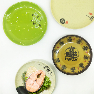 10" Lightweight Round Salad Melamine Dinner Plate