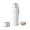 19 oz. Vacuum Insulated 316 Stainless Steel Water Bottle, Wide Mouth Thermos With Silicone Handle