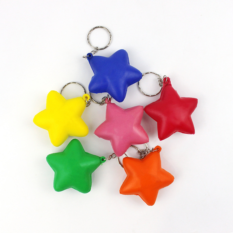 Star Stress Reliever Key Chain