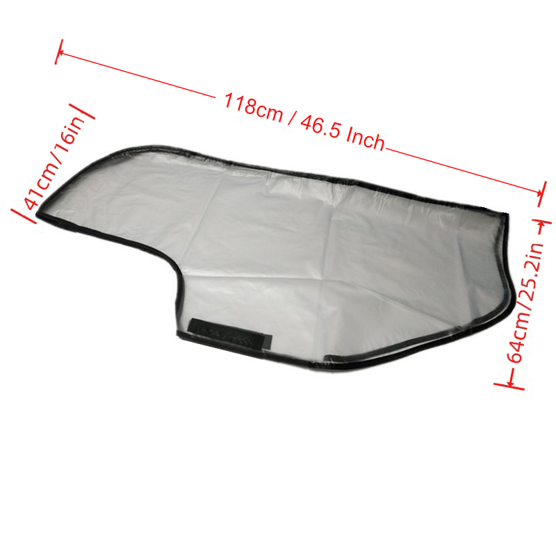 Transparent Waterproof Frosted PVC Golf Bag Rain Protection Cover with Hood for Golf Push Carts, Golf Bags