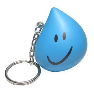 Water Drop Stress Reliever Key Chain