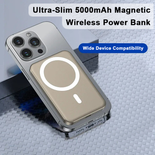 Ultra-Slim 5000mAh Magnetic Wireless Power Bank