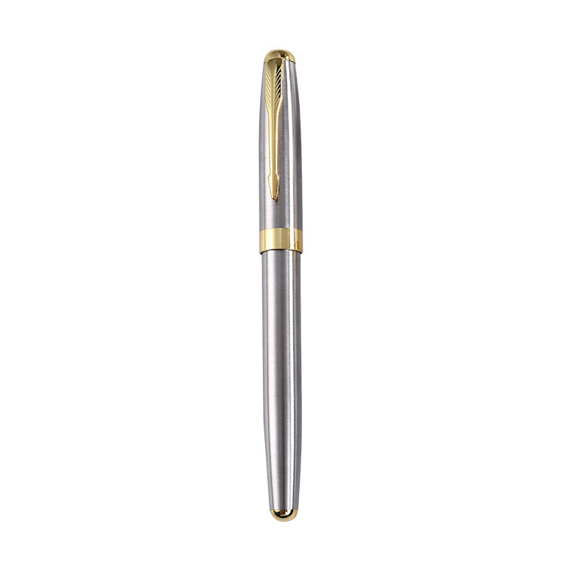 Luxury Metal Ballpoint Pen Signature Black Ink Gel Pens Stationery Business Ballpoint Pens Medium Point