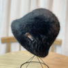 Autumn And Winter Rabbit Hair Fisherman's Hat Show Face Small Hair All with Cold And Warm Cover Basin Hat Fluffy