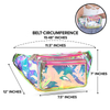Holographic PVC Fanny Pack Rave Waist Bag with Adjustable Belt Bum Bag Waist Bag for Hiking, Running, Travel and Stadium Approved