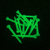 Durable 70mm Plastic Glow-in-the-dark Golf Tees, Absorb Light And Shine in The Dark for Improved Visibility