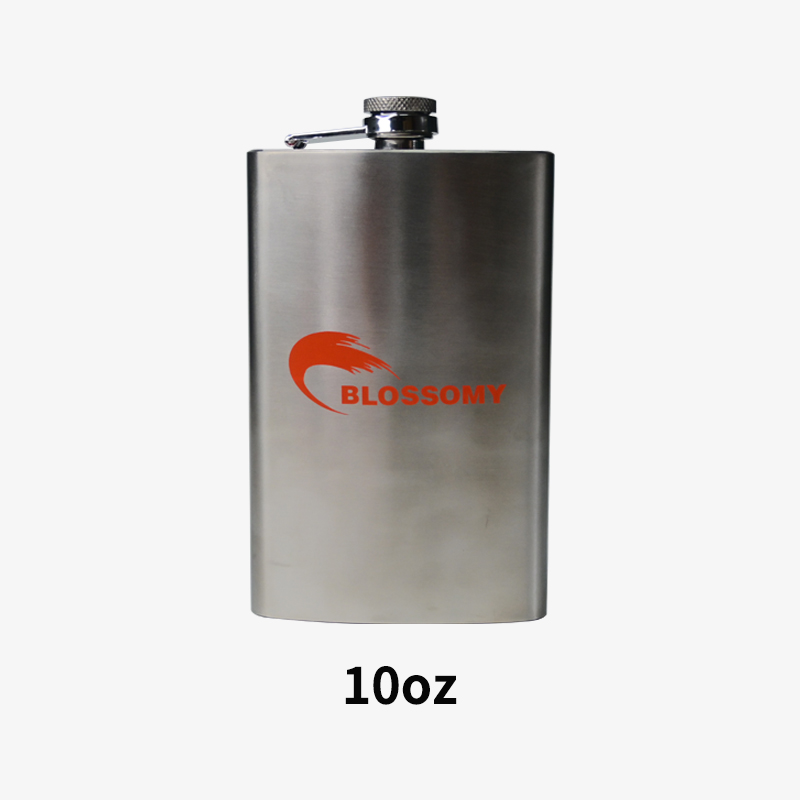 Durable 10oz 304 Stainless Steel Hip Flask with Leak-Proof Screw Cap, Sleek, pocket-friendly, and customizable.