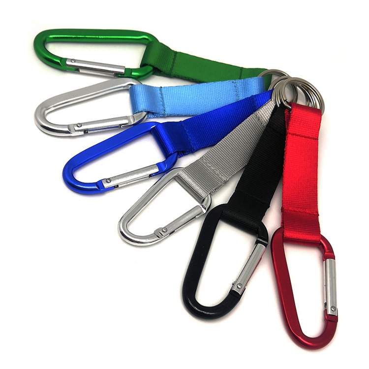 Carabiner Keychain with Strap