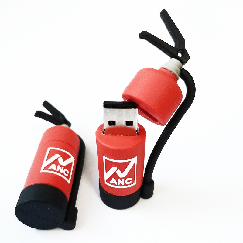 PVC 3D Fire Extinguisher USB Flash Drives