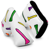 PU Leather Colorful Tees Golf Blade Putter Covers Golf Iron Headcovers