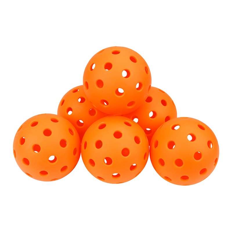 Standard Size 40 Holes Elasticity and Durable Pickle Balls Outdoor Pickleball Balls for USAPA Regulations, PP Material, 74mm, 26g