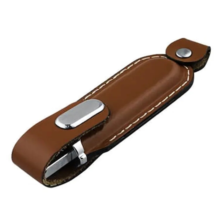 Leather Material Flash Drive Memorias USB Flash Drive