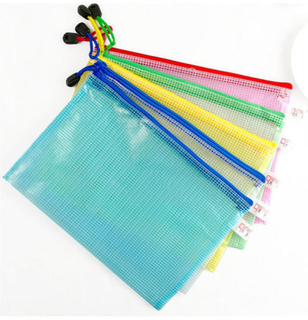 Mesh Zipper Pouch Zipper Puzzle Bag for Organizing Storage Letter Zipper File Bags for School, Board Games and Office